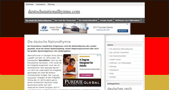 Desktop Screenshot of deutschenationalhymne.com